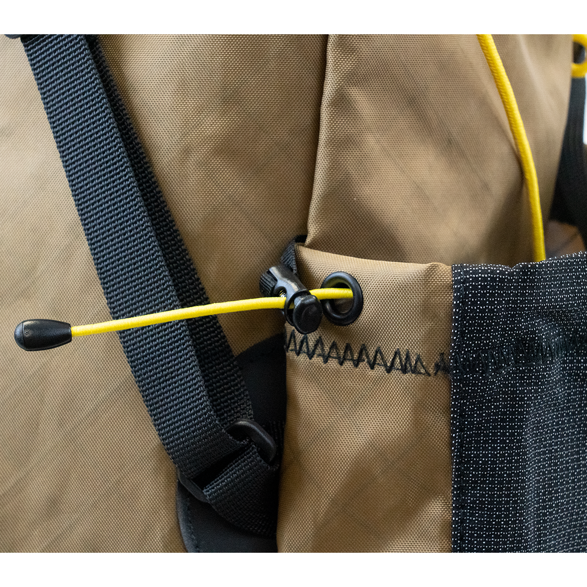 Making a backpack: attaching backpack strap bottoms 